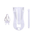 2 Pack Bird Cage Food Holder, Parrot Fruit Vegitable Bracket, Cuttlebone Holder with Perches Stand Plastic Bird Food Clip Birdcage Accessories