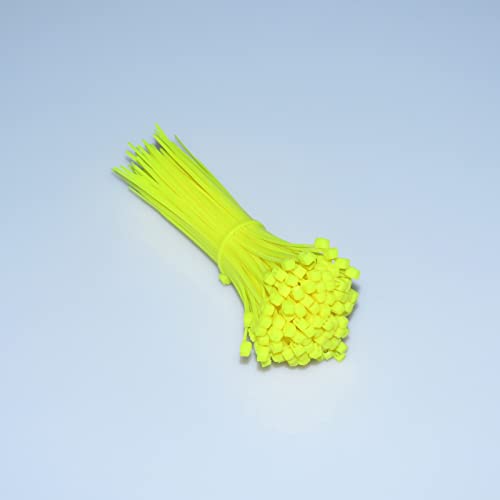 Zip Ties, 100pcs Yellow Zip Ties 8 Inch, Plastic Ties Small Zipties Cable Tie Wraps, Multi-Purpose Cable Management Ties, Self-Locking Ziptie for Office and Home(Can bear 30lb) - color: Yellow, size: 8" (100 Pack)