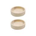 2 Pcs Wood Gerbil Food Bowl Wooden Hamster Feeding Bowls Small Animal Food Dish Feeder Mice Feeding Dishes Pet Snack Bowls Squirrel Dessert Bowl for Parrot