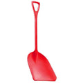 Remco Hygienic Square Point Shovel, Polypropylene Blade, 28 in L, Red Polypropylene Handle 69824-1 Each - color: Red, size: 14 inch Blade