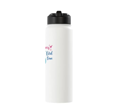 Peacock Mahjong Cheers Bird Bam Chinese Mah Jong Wine Lover Stainless Steel Insulated Water Bottle
