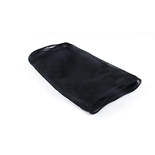 Bird Cage Seed Catcher, Large Airy Gauze Bird Cage Cover Guard, Adjustable Birdcage Nylon Mesh Net Cover (XL-118x32 in, Black) - color: Black, size: X-Large