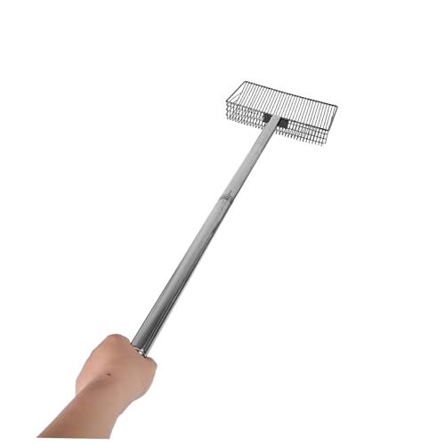 Coop Chicken Scooper Handle Metal Litter Scoop for Waste Removal Goat Stalls and Cattle Pens Agricultural Cleaning Tool for Easy Sifting and Manure Management