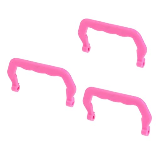 Angoily 30pcs Portable Detachable Plastic Bird Cage Handle Lightweight and Easy to Install Pet Cage Lifting Handles for Convenient Carrying and Replacement for Pets - color: Pinkx3pcs, size: 11x6cmx3pcs