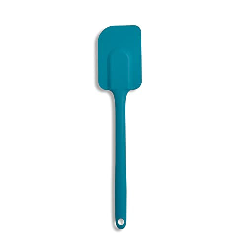Mrs. Anderson’s Baking Silicone Spatula, Flexible And Nonstick, One-Piece Design, Turquoise, For Mixing, Folding, Scraping, Baking, And Cooking - color: Turquoise, size: 10.5-Inch, Spatula