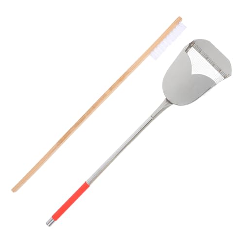 VANZACK 2pcs Bird Cage Cleaning Brush and Shovel Set Bird Poop Cleaner Tools for Small Animal Cages Easy to Use PET Cleaning Supplies