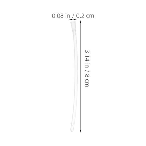 100Pcs Baby Bird Feeding Tubes Replacement Clear Soft Hand Feeding Tubes for Parrots and Small Birds Breeders Accessories