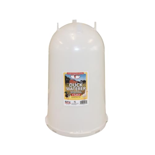 Little Giant® Duck Waterer - Durable Plastic Poultry Waterer for Ducks and Waterfowl - Removable Cups - 3 Gallon Capacity - Made in USA