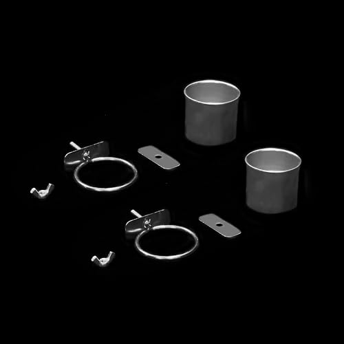 GuineaLoft™ Stainless Steel Bird Cage Bowls (2 Pack) – Parrot Food & Water Cups with Cage Mount – 2 Inch Diamter, Durable, Non-Toxic, Rust-Resistant Feeding Dishes for Parakeets, Cockatiels, Lovebirds