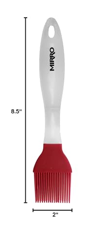 MIRRO Silicone Basting Brush for Grilling, Red - size: 8.5"
