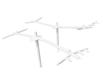 S&K Replacement Antennae for BN-16 Purple Martin Barn - White, Multiple Access, Plastic, 9"L x 3"W x 3.5"H