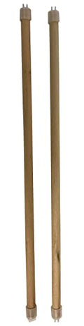 PENN-PLAX Bird-Life Wooden Bird Perches – Great for Parakeets, Lovebirds, Parrotlets, Finches, Canaries, and Other Small Birds – 2-Pack – 18” Long - size: 18-Inch