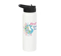 Peacock Mahjong Cheers Bird Bam Chinese Mah Jong Wine Lover Stainless Steel Insulated Water Bottle