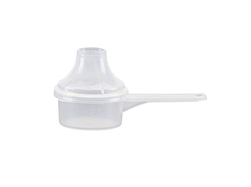 Measuring Scoop & Funnel - No Cap Open Spoon 1-Pack 15cc | Universal open design measuring spoon, Built-in funnel neck pour spout, Quick access cup for coffee powders and baking - size: 15 cc | 1 tbsp | 1/2 fl oz. | 15 mL