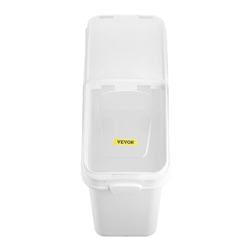 VEVOR 21 Gallon Ingredient Bin with Scoop 400 Cup Ingredient Bin with Sliding Lid Commercial Food Storage for Kitchen - size: 21 Gallon