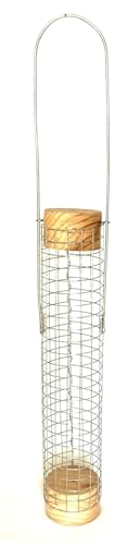 Backyard Birds Unlimited Cedar Whole in-Shell Peanut Outdoor Hanging Wild Bird Feeder Made in the USA-Small 21" Inch - size: Small