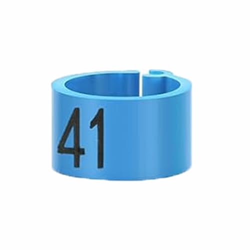 100 PCS Pigeon Leg Band Plastic Leg Band, Numbered Poultry Leg Band for Chicken Quail Dove Farm Identification(Light Blue) - color: Light Blue