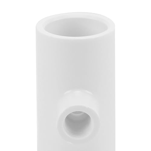 40 Pack PVC Tee Fittings for Threaded Chicken Nipples and Feeder Cups, White Chicken Watering System Accessories