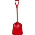Remco Hygienic Square Point Shovel, Polypropylene Blade, 23 1/2 in L, Red 69814-1 Each - color: Red, size: 10 inch Blade
