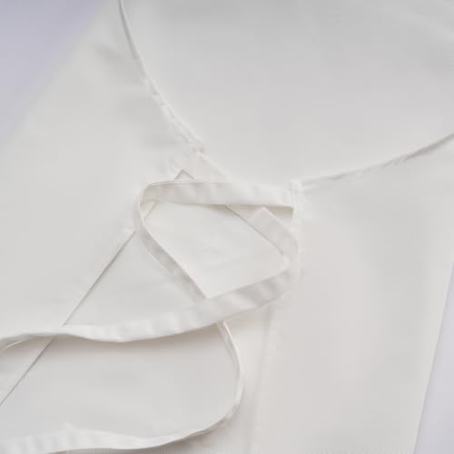 Tosewever Art Aprons for Women Painting Pottery Baking, Mens Buckle Straps Kitchen Apron with Pockets for Chef Cooking - color: White