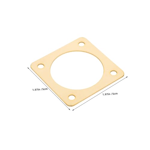 TEHAUX 4pcs Bird House Entrance Hole Protector, Copper Metal Birdhouse Entrance Guard with Predator Defense and Viewing, Outdoor Bird Nest Box Hole Guard for Safe Nesting