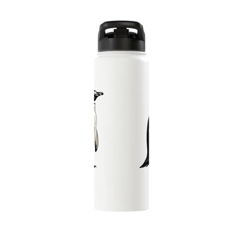 Penguin Stainless Steel Insulated Water Bottle - color: White