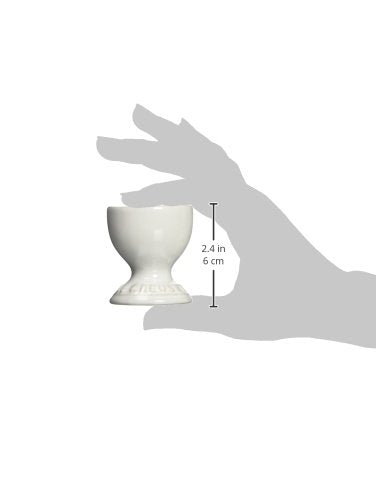 Le Creuset Stoneware Egg Cup, 2", White - color: White, size: 2 x 2.25 Inches (Single)