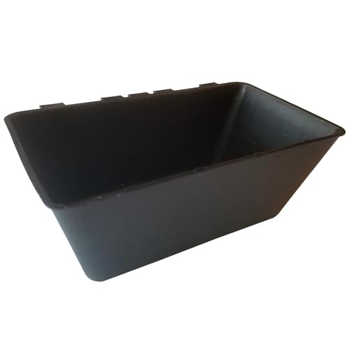 Cage Cups 1/2 Gallon / 64 fl oz Hanging Feed & Water Cage Cups for Chicken, Gamefowl, Poultry, Quail, Pheasant (8, Black) - color: Black