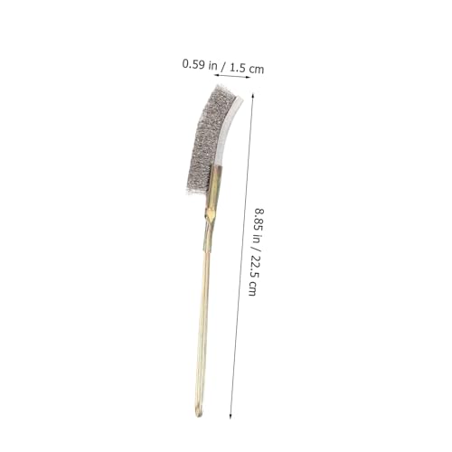 2pcs Bird Cage Cleaning Brush with Long Handles Stainless Steel Wire Bristles for Easy Maintenance Portable Lightweight Design Suitable for Birdcages Hanging for Convenient Storage