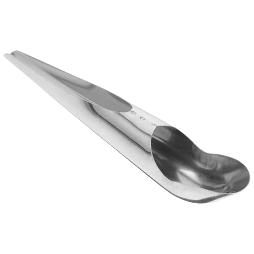 Toddmomy Bird Food Feeding Scoop Pet Feeding Food Shovel Bird Seed Scoop Funnel Stainless Steel Handle Spoon