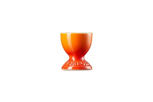Le Creuset Stoneware Egg Cup, 2", Flame - color: Flame, size: 2 x 2.25 Inches (Single)
