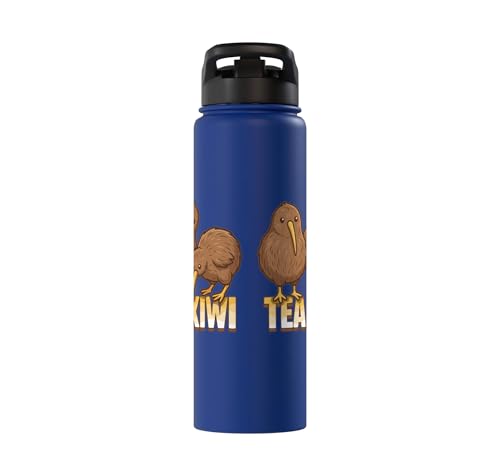 Team Kiwi Bird Kiwi Animal Cute Kiwi New Zealand Bird Stainless Steel Insulated Water Bottle - color: Royal Blue