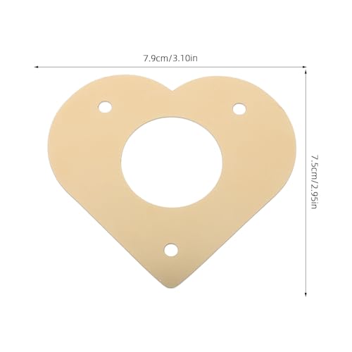 Veemoon Birdhouse Entrance Protector Guard Enhances Nesting Safety Heart Shaped Metal Blocks Squirrels for Bird Box and Bird House Suitable for Gardens and Parks