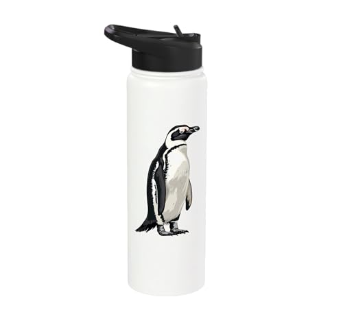 Penguin Stainless Steel Insulated Water Bottle - color: White