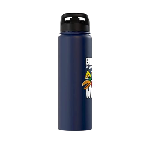 Angry Birds Group Bird is the Word Stainless Steel Insulated Water Bottle - color: Navy Blue