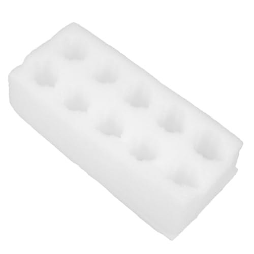 PRETYZOOM Egg Storage Holder Foam Pad Carton Organizer Shockproof Tray for Bulk Egg Packaging Refrigerator Storage 9.84 X 4.33 X 2.12 inch - size: 25.00X11.00X5.40CM