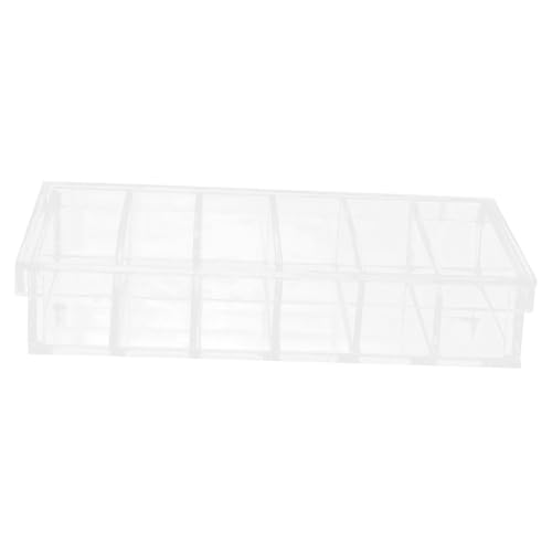 NOLITOY Acrylic Incubation Box with Lid, 6-Compartment Tray for Laboratory Specimen Storage and Fish Fry Incubation, Easy Clean and Tight Seal for Research and Observation