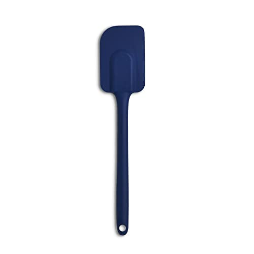 Mrs. Anderson’s Baking Silicone Spatula, Flexible And Nonstick, One-Piece Design, Navy, For Mixing, Folding, Scraping, Baking, And Cooking - color: Navy, size: 10.5-Inch, Spatula
