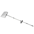 ibasenice Poultry Waste Scoop Sturdy Metal Litter Scoop with Long Handle Stainless Steel for Easy Cleaning of Manure in Backyard Farms and Chicken Coop for Farm and Home Use