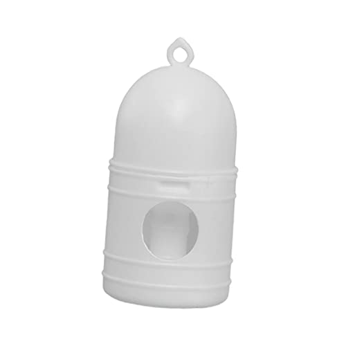 Pigeon Water Dispenser Drinker Bird Water Drinker, Automatic Feeders, Water Dispenser, Dove Drinker for Chicken, Duck, Quail (1L), White
