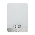 KitchenAid KQ908 Glass Surface 11 Pound Capacity Digital Kitchen and Food Scale, White - color: White, size: 11 lb