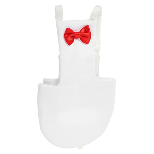Yardwe Bird Diaper for Birds Breathable Parrot Clothing Accessory for Outdoor Activities Fits Parakeets Cockatiels and Pigeons White - size: 22x12cm