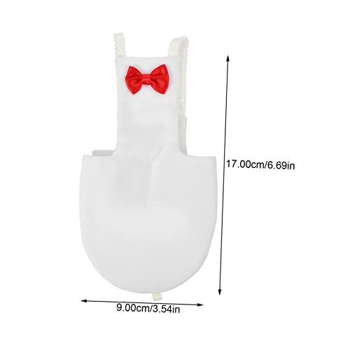 Yardwe Bird Diaper for Parrots and Parakeets Breathable Liner Bow Design for Outdoor - size: 17x9cm