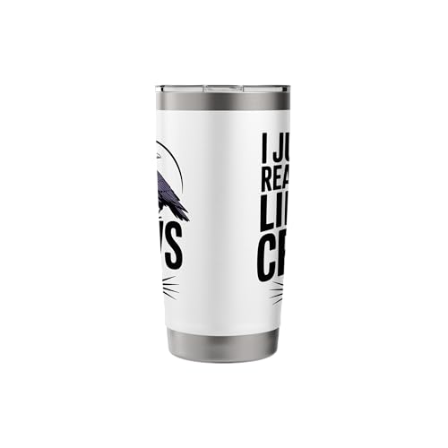 Black Raven Art Crow Nature for Women Men Stainless Steel Insulated Tumbler