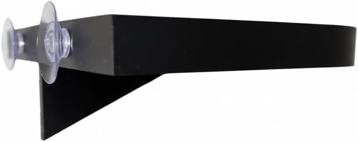 CleanPerch™ Bird Food Waste Catcher Tray with Suction Cups. Half Stadium Shape That attaches to Windows. Reduces Scatter, Easy-Clean, and Low-Profile (Black, 9" x 11.5" x 3.7) - color: Black, size: 9" x 11.5" x 3.7"