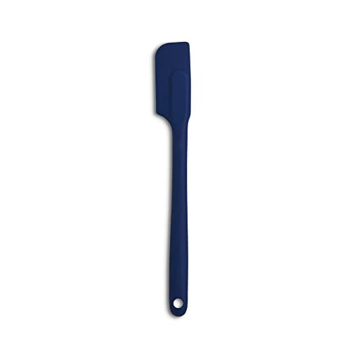 Mrs. Anderson’s Baking Silicone Slim Spatula, Flexible And Nonstick, One-Piece Design, Navy Blue, For Mixing, Folding, Scraping, Baking, And Cooking - color: Navy, size: 10-Inch, Slim