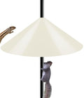 19 Inch Wide Squirrel Baffle for Bird Feeder Pole, Outside Pole Mount Stopper & Bird House Guard for Outdoor Shepherd’s Hook, Beige, 1 Pack - color: Beige