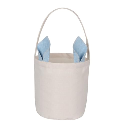 Easter Baskets for Easter Eggs Gifts, Easter Gifts Basket with Bunny Ears (Blue) - color: Blue