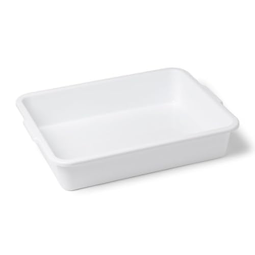 United Scientific™ Polypropylene Lab Tray, Autoclavable, 15x12x3 in, 1-Pack | Plastic Trays for Sterilizing & Drying Lab Supplies, Stackable Design, Ergonomic Handles, Non-Porous Surface, Multi-Purpose - size: 15" x 12" x 3" (1 Count)
