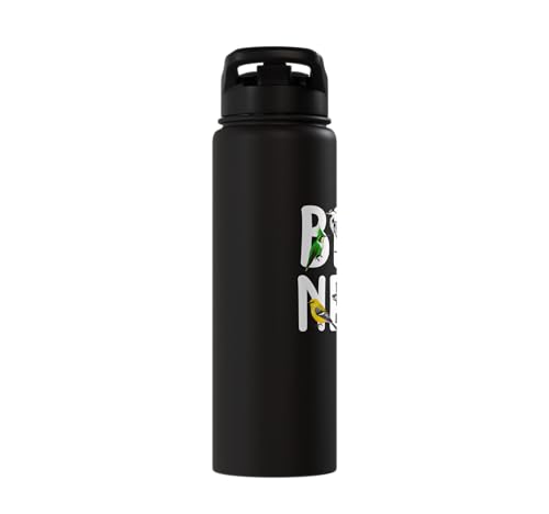 Funny Bird Nerd Colorful Birdwatcher Geek Ornithologist Stainless Steel Insulated Water Bottle